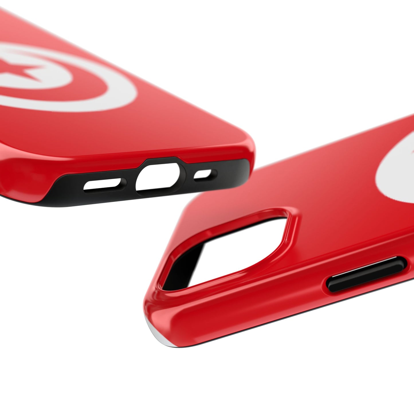 Tough Phone Case with Tunisian Flag Design - Durable Protection for Travelers & Sports Fans