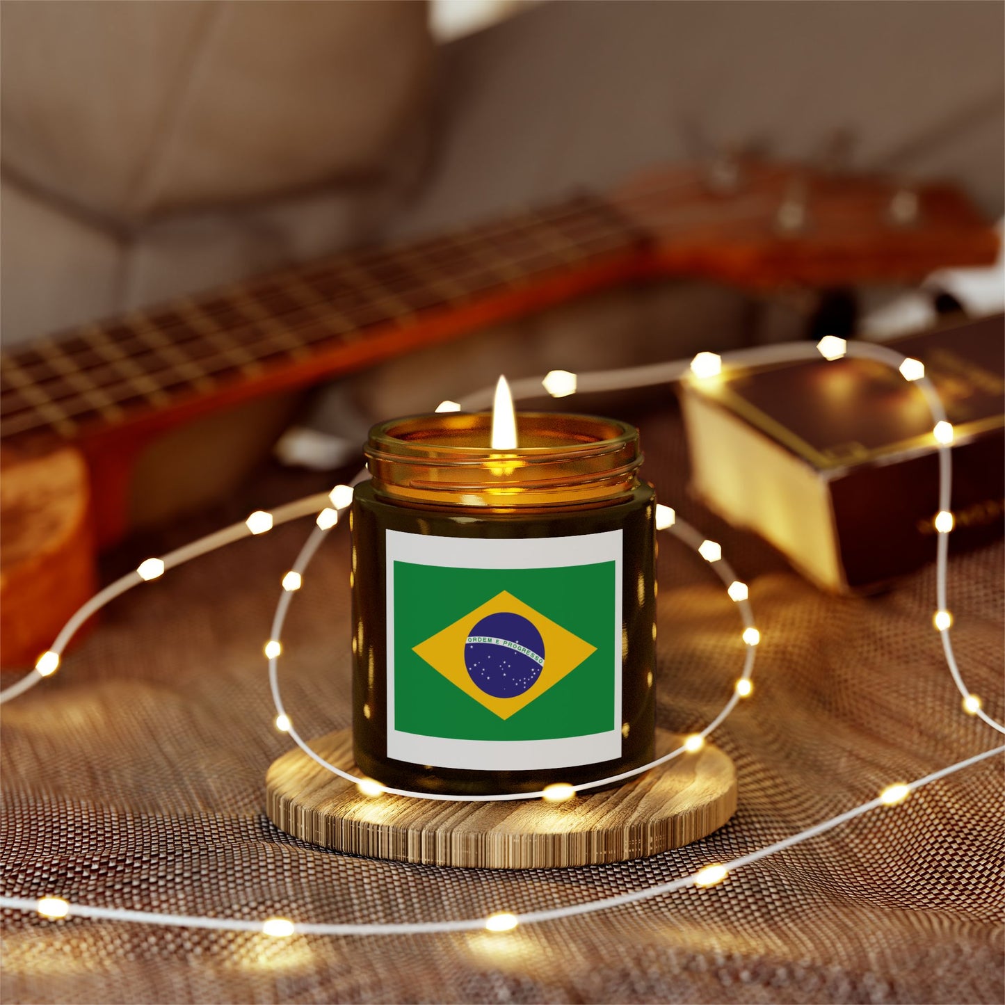 Brazilian Scented Candles, Coconut Apricot Wax (4oz, 9oz)