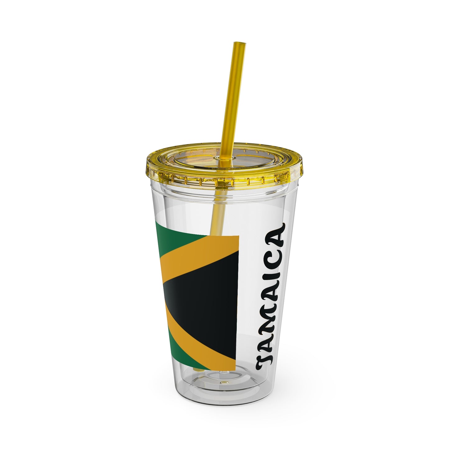 Jamaica Sunsplash Tumbler with Straw, 16oz