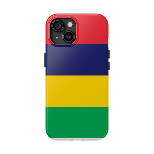 Vibrant Mauritius Flag Tough Phone Case - Stylish & Protective for All Occasions