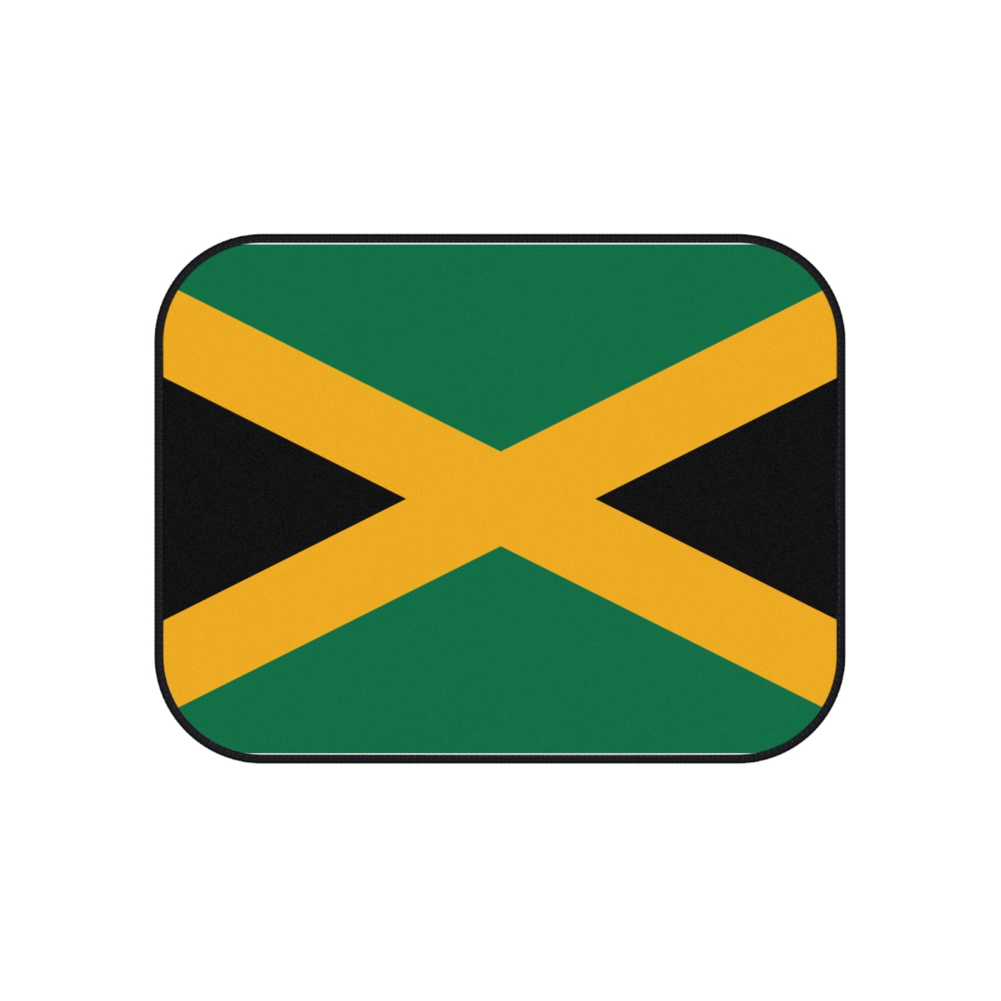 Jamaican Flag Car Mats Set - Vibrant Automotive Accessories