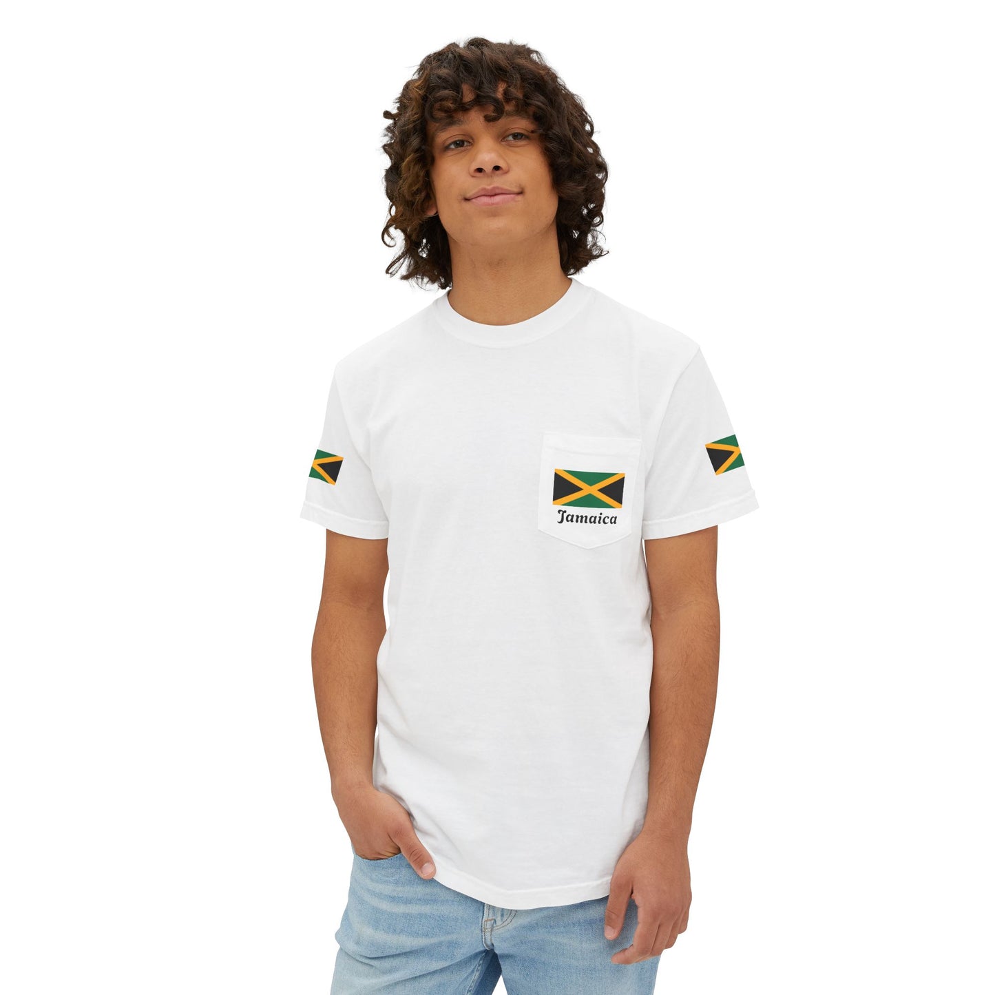 Jamacia Unisex Garment-Dyed Pocket T-Shirt