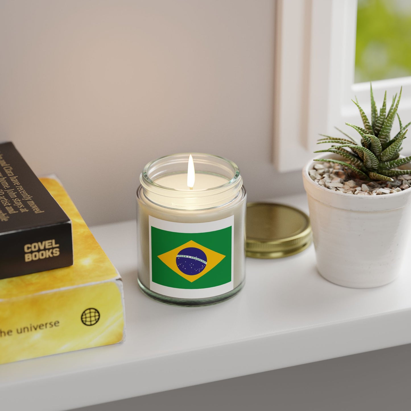 Brazilian Scented Candles, Coconut Apricot Wax (4oz, 9oz)