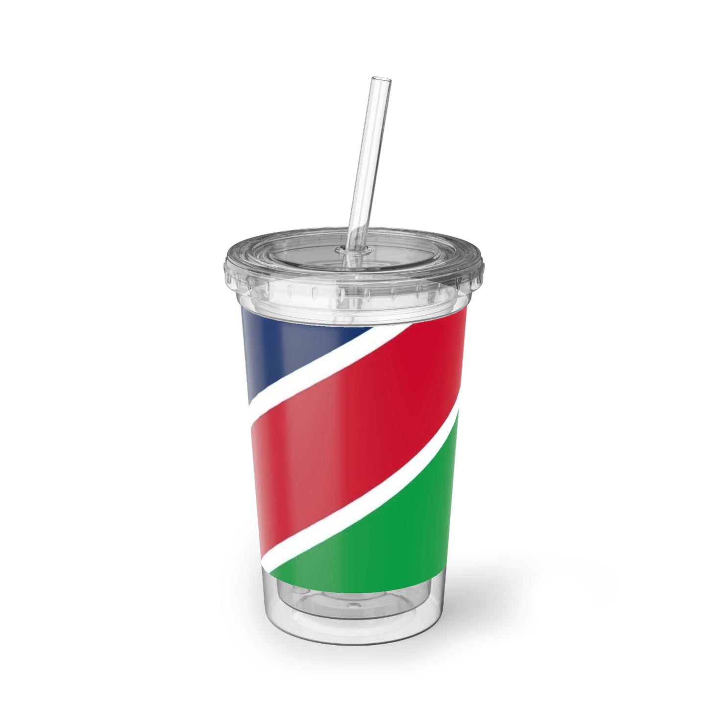 Namibia Suave Acrylic Cup with Straw - Trendy Drinkware for Everyday Adventures