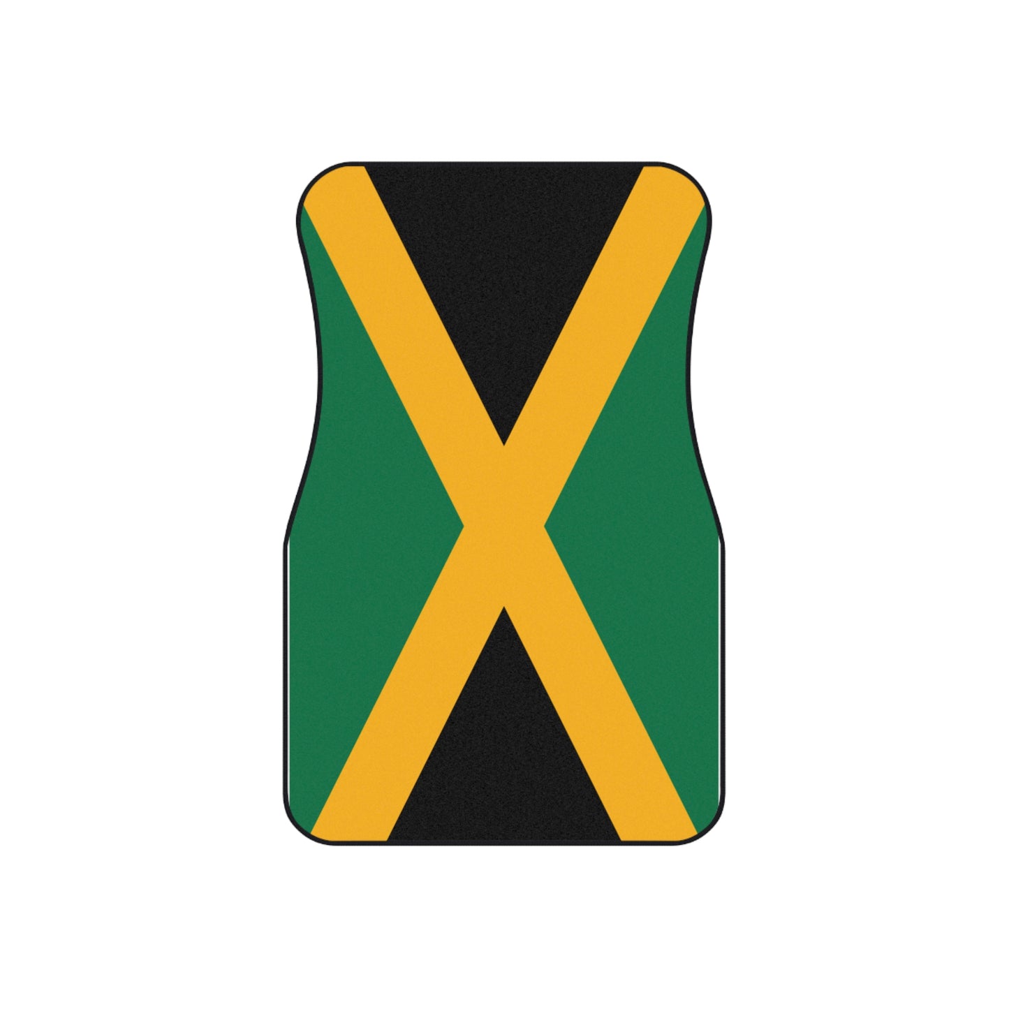 Jamaican Flag Car Mats Set - Vibrant Automotive Accessories