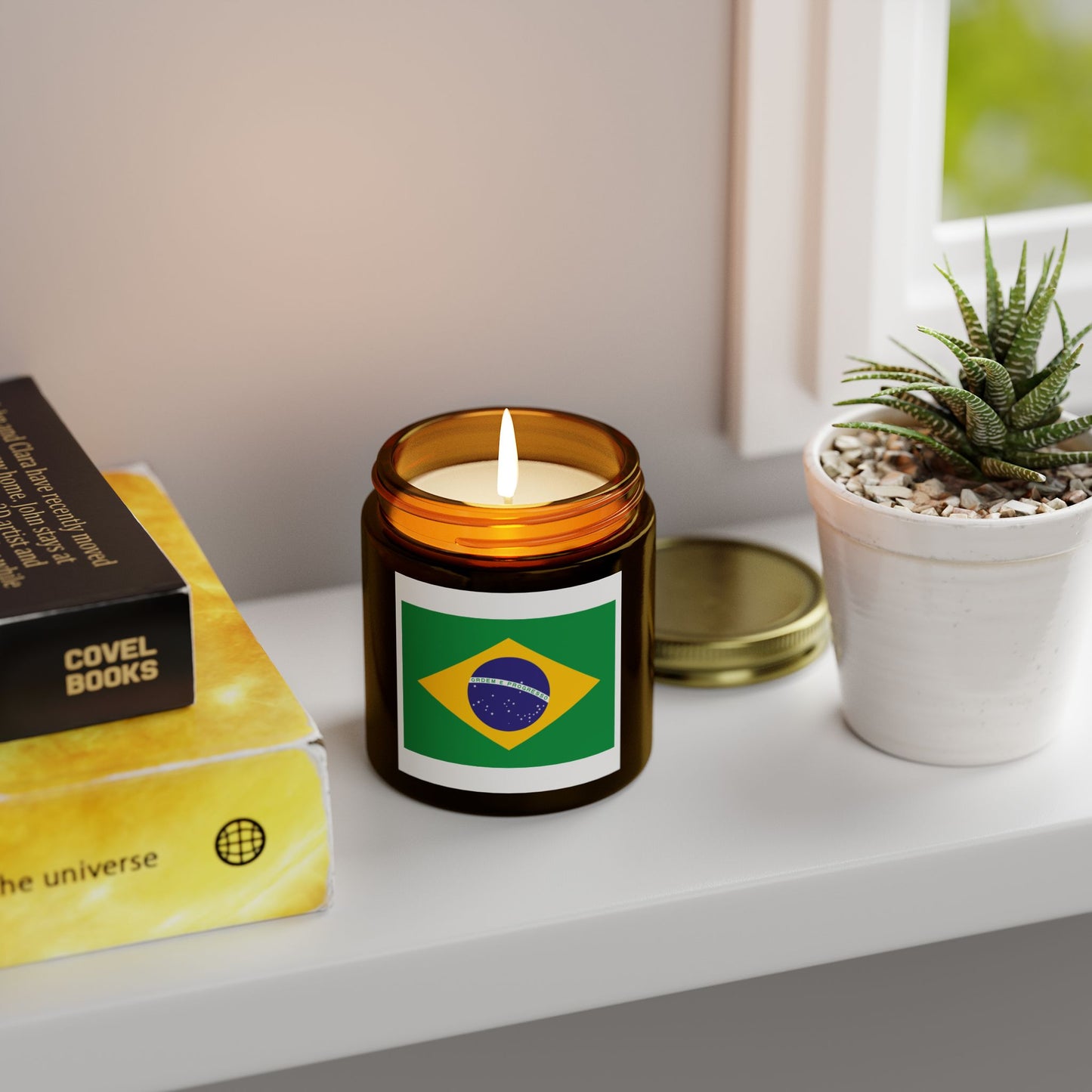 Brazilian Scented Candles, Coconut Apricot Wax (4oz, 9oz)